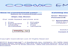 Tablet Screenshot of mail.cosmicemail.com